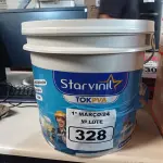 LOTE 328 - 01 BALDE DE MASSA ACRÍLICA STAR VINIL TOK PVA 16L. (NO ESTADO) ATENÇÃO! FAZER A VISITAÇÃO ANTES DE ARREMATAR, NÃO SABEMOS SE FUNCIONA. LEILÃO NÃO TEM GARANTIA E NEM DEVOLUÇÃO, SUJEITO A POSSÍVEIS AVARIAS VISÍVEIS/OCULTAS E/OU AUSÊNCIA DE COMPONENTES.