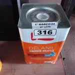 LOTE 316 - 01 LATA DE TINTA IQUINE DELANIL RENDE MUITO 18L FOSCO BASE “C”. (NO ESTADO) ATENÇÃO! FAZER A VISITAÇÃO ANTES DE ARREMATAR, NÃO SABEMOS SE FUNCIONA. LEILÃO NÃO TEM GARANTIA E NEM DEVOLUÇÃO, SUJEITO A POSSÍVEIS AVARIAS VISÍVEIS/OCULTAS E/OU AUSÊNCIA DE COMPONENTES.