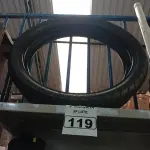 LOTE 119 - 02 PNEUS DE MOTO. (NO ESTADO) ATENÇÃO! FAZER A VISITAÇÃO ANTES DE ARREMATAR, NÃO SABEMOS SE FUNCIONA. LEILÃO NÃO TEM GARANTIA E NEM DEVOLUÇÃO, SUJEITO A POSSÍVEIS AVARIAS VISÍVEIS/OCULTAS E/OU AUSÊNCIA DE COMPONENTES.