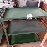 LOTE 568 - 01 CARRINHO DE FERRO COM RODINHAS E 03 BANDEJAS. (NO ESTADO) ATENÇÃO! FAZER A VISITAÇÃO ANTES DE ARREMATAR, NÃO SABEMOS SE FUNCIONA. LEILÃO NÃO TEM GARANTIA E NEM DEVOLUÇÃO, SUJEITO A POSSÍVEIS AVARIAS VISÍVEIS/OCULTAS E/OU AUSÊNCIA DE COMPONENTES.