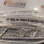 LOTE 090 - 01 ROLO DE CABO FLEXÍVEL 100M 1X4MM NA COR BRANCA(NOVO). (NO ESTADO) ATENÇÃO! FAZER A VISITAÇÃO ANTES DE ARREMATAR, NÃO SABEMOS SE FUNCIONA. LEILÃO NÃO TEM GARANTIA E NEM DEVOLUÇÃO, SUJEITO A POSSÍVEIS AVARIAS VISÍVEIS/OCULTAS E/OU AUSÊNCIA DE COMPONENTES.