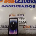 LOTE 185 - 01 CELULAR I14/PRO MAX 128 DE RAM (RÉPLICA) (NO ESTADO) ATENÇÃO! FAZER A VISITAÇÃO ANTES DE ARREMATAR, NÃO SABEMOS SE FUNCIONA. LEILÃO NÃO TEM GARANTIA E NEM DEVOLUÇÃO, SUJEITO A POSSÍVEIS AVARIAS VISÍVEIS/OCULTAS E/OU AUSÊNCIA DE COMPONENTES.