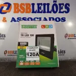 LOTE 120 - 01 REFLETOR TR LED 100 6.800 LUMENS LUZ QUENTE 3000K AUTOVOLT MARCA TASCHIBRA.(NOVO) (NO ESTADO) ATENÇÃO! FAZER A VISITAÇÃO ANTES DE ARREMATAR, NÃO SABEMOS SE FUNCIONA. LEILÃO NÃO TEM GARANTIA E NEM DEVOLUÇÃO, SUJEITO A POSSÍVEIS AVARIAS VISÍVEIS/OCULTAS E/OU AUSÊNCIA DE COMPONENTES.