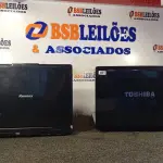 LOTE 559 - 02 NOTEBOOKS. (NO ESTADO) ATENÇÃO! FAZER A VISITAÇÃO ANTES DE ARREMATAR, NÃO SABEMOS SE FUNCIONA. LEILÃO NÃO TEM GARANTIA E NEM DEVOLUÇÃO, SUJEITO A POSSÍVEIS AVARIAS VISÍVEIS/OCULTAS E/OU AUSÊNCIA DE COMPONENTES.