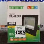 LOTE 120 - 01 REFLETOR TR LED 100 6.800 LUMENS LUZ QUENTE 3000K AUTOVOLT MARCA TASCHIBRA.(NOVO) (NO ESTADO) ATENÇÃO! FAZER A VISITAÇÃO ANTES DE ARREMATAR, NÃO SABEMOS SE FUNCIONA. LEILÃO NÃO TEM GARANTIA E NEM DEVOLUÇÃO, SUJEITO A POSSÍVEIS AVARIAS VISÍVEIS/OCULTAS E/OU AUSÊNCIA DE COMPONENTES.