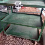 LOTE 573 - 01 CARRINHO DE FERRO COM RODINHAS E 03 BANDEJAS. (NO ESTADO) ATENÇÃO! FAZER A VISITAÇÃO ANTES DE ARREMATAR, NÃO SABEMOS SE FUNCIONA. LEILÃO NÃO TEM GARANTIA E NEM DEVOLUÇÃO, SUJEITO A POSSÍVEIS AVARIAS VISÍVEIS/OCULTAS E/OU AUSÊNCIA DE COMPONENTES.