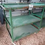 LOTE 570 - 01 CARRINHO DE FERRO COM RODINHAS E 03 BANDEJAS. (NO ESTADO) ATENÇÃO! FAZER A VISITAÇÃO ANTES DE ARREMATAR, NÃO SABEMOS SE FUNCIONA. LEILÃO NÃO TEM GARANTIA E NEM DEVOLUÇÃO, SUJEITO A POSSÍVEIS AVARIAS VISÍVEIS/OCULTAS E/OU AUSÊNCIA DE COMPONENTES.