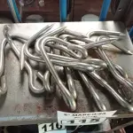 LOTE 115 - 12 GANCHOS EM AÇO INOX. (NO ESTADO) ATENÇÃO! FAZER A VISITAÇÃO ANTES DE ARREMATAR, NÃO SABEMOS SE FUNCIONA. LEILÃO NÃO TEM GARANTIA E NEM DEVOLUÇÃO, SUJEITO A POSSÍVEIS AVARIAS VISÍVEIS/OCULTAS E/OU AUSÊNCIA DE COMPONENTES.
