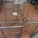 LOTE 577 - 02 CARRINHOS PARA TRANSPORTE DE ALIMENTOS. (NO ESTADO) ATENÇÃO! FAZER A VISITAÇÃO ANTES DE ARREMATAR, NÃO SABEMOS SE FUNCIONA. LEILÃO NÃO TEM GARANTIA E NEM DEVOLUÇÃO, SUJEITO A POSSÍVEIS AVARIAS VISÍVEIS/OCULTAS E/OU AUSÊNCIA DE COMPONENTES.