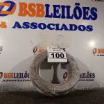 LOTE 100 - 01 ROLO DE CABO FLEXÍVEL 100M 1X4MM NA COR CINZA(NOVO). (NO ESTADO) ATENÇÃO! FAZER A VISITAÇÃO ANTES DE ARREMATAR, NÃO SABEMOS SE FUNCIONA. LEILÃO NÃO TEM GARANTIA E NEM DEVOLUÇÃO, SUJEITO A POSSÍVEIS AVARIAS VISÍVEIS/OCULTAS E/OU AUSÊNCIA DE COMPONENTES.