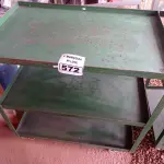 LOTE 572 - 01 CARRINHO DE FERRO COM RODINHAS E 03 BANDEJAS. (NO ESTADO) ATENÇÃO! FAZER A VISITAÇÃO ANTES DE ARREMATAR, NÃO SABEMOS SE FUNCIONA. LEILÃO NÃO TEM GARANTIA E NEM DEVOLUÇÃO, SUJEITO A POSSÍVEIS AVARIAS VISÍVEIS/OCULTAS E/OU AUSÊNCIA DE COMPONENTES.