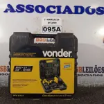 LOTE 095 - 01 KIT PARAFUSADEIRA/FURADEIRA COM IMPACTO A BATERIA, MODELO PFV 0121 BIVOLT 12V, 3/8-10MM MARCA VONDER. (NOVO) (NO ESTADO) ATENÇÃO! FAZER A VISITAÇÃO ANTES DE ARREMATAR, NÃO SABEMOS SE FUNCIONA. LEILÃO NÃO TEM GARANTIA E NEM DEVOLUÇÃO, SUJEITO A POSSÍVEIS AVARIAS VISÍVEIS/OCULTAS E/OU AUSÊNCIA DE COMPONENTES.