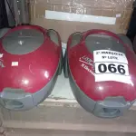 LOTE 066 - 02 ASPIRADORES DE PÓ MARCAS E MODELOS DIVERSOS. (NO ESTADO) ATENÇÃO! FAZER A VISITAÇÃO ANTES DE ARREMATAR, NÃO SABEMOS SE FUNCIONA. LEILÃO NÃO TEM GARANTIA E NEM DEVOLUÇÃO, SUJEITO A POSSÍVEIS AVARIAS VISÍVEIS/OCULTAS E/OU AUSÊNCIA DE COMPONENTES.
