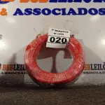 LOTE 020 - 01 ROLO DE CABO FLEXÍVEL 100M 1X4MM NA COR VERMELHA(NOVO). (NO ESTADO) ATENÇÃO! FAZER A VISITAÇÃO ANTES DE ARREMATAR, NÃO SABEMOS SE FUNCIONA. LEILÃO NÃO TEM GARANTIA E NEM DEVOLUÇÃO, SUJEITO A POSSÍVEIS AVARIAS VISÍVEIS/OCULTAS E/OU AUSÊNCIA DE COMPONENTES.