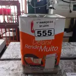 LOTE 555 - 01 LATA DE TINTA IQUINE PINTALAR FOSCO 16/18L BASE C. (NO ESTADO) ATENÇÃO! FAZER A VISITAÇÃO ANTES DE ARREMATAR, NÃO SABEMOS SE FUNCIONA. LEILÃO NÃO TEM GARANTIA E NEM DEVOLUÇÃO, SUJEITO A POSSÍVEIS AVARIAS VISÍVEIS/OCULTAS E/OU AUSÊNCIA DE COMPONENTES.