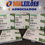LOTE 160 - 05 PAINÉIS DE EMBUTIR LED LUX 24W 1680 LUMENS DE 6500K QUADRADO MARCA TASCHIBRA. (NOVO) (NO ESTADO) ATENÇÃO! FAZER A VISITAÇÃO ANTES DE ARREMATAR, NÃO SABEMOS SE FUNCIONA. LEILÃO NÃO TEM GARANTIA E NEM DEVOLUÇÃO, SUJEITO A POSSÍVEIS AVARIAS VISÍVEIS/OCULTAS E/OU AUSÊNCIA DE COMPONENTES.