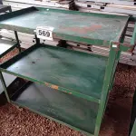 LOTE 569 - 01 CARRINHO DE FERRO COM RODINHAS E 03 BANDEJAS. (NO ESTADO) ATENÇÃO! FAZER A VISITAÇÃO ANTES DE ARREMATAR, NÃO SABEMOS SE FUNCIONA. LEILÃO NÃO TEM GARANTIA E NEM DEVOLUÇÃO, SUJEITO A POSSÍVEIS AVARIAS VISÍVEIS/OCULTAS E/OU AUSÊNCIA DE COMPONENTES.
