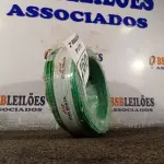 LOTE 260 - 01 ROLO DE CABO FLEXÍVEL 100M 1X2,5MM NA COR VERDE(NOVO). (NO ESTADO) ATENÇÃO! FAZER A VISITAÇÃO ANTES DE ARREMATAR, NÃO SABEMOS SE FUNCIONA. LEILÃO NÃO TEM GARANTIA E NEM DEVOLUÇÃO, SUJEITO A POSSÍVEIS AVARIAS VISÍVEIS/OCULTAS E/OU AUSÊNCIA DE COMPONENTES.