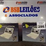 LOTE 286 - 02 MINIS NOTEBOOK MEGATRON. (NO ESTADO) ATENÇÃO! FAZER A VISITAÇÃO ANTES DE ARREMATAR, NÃO SABEMOS SE FUNCIONA. LEILÃO NÃO TEM GARANTIA E NEM DEVOLUÇÃO, SUJEITO A POSSÍVEIS AVARIAS VISÍVEIS/OCULTAS E/OU AUSÊNCIA DE COMPONENTES.