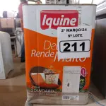 LOTE 211 - 01 LATA DE TINTA IQUINE DELANIL RENDE MUITO 18L FOSCO BASE “C”. (NO ESTADO) ATENÇÃO! FAZER A VISITAÇÃO ANTES DE ARREMATAR, NÃO SABEMOS SE FUNCIONA. LEILÃO NÃO TEM GARANTIA E NEM DEVOLUÇÃO, SUJEITO A POSSÍVEIS AVARIAS VISÍVEIS/OCULTAS E/OU AUSÊNCIA DE COMPONENTES.