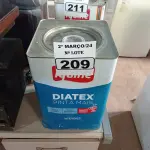 LOTE 209 - 01 LATA DE TINTA IQUINE DIATEX PINTA MAIS 18L FOSCO BASE “P”. (NO ESTADO) ATENÇÃO! FAZER A VISITAÇÃO ANTES DE ARREMATAR, NÃO SABEMOS SE FUNCIONA. LEILÃO NÃO TEM GARANTIA E NEM DEVOLUÇÃO, SUJEITO A POSSÍVEIS AVARIAS VISÍVEIS/OCULTAS E/OU AUSÊNCIA DE COMPONENTES.
