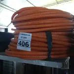 LOTE 406 - 02 ROLOS DE MANGUEIRA CORRUGADA. (NO ESTADO) ATENÇÃO! FAZER A VISITAÇÃO ANTES DE ARREMATAR, NÃO SABEMOS SE FUNCIONA. LEILÃO NÃO TEM GARANTIA E NEM DEVOLUÇÃO, SUJEITO A POSSÍVEIS AVARIAS VISÍVEIS/OCULTAS E/OU AUSÊNCIA DE COMPONENTES.