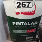 LOTE 267 - 01 LATA DE TINTA IQUINE PINTALAR FOSCO AVELUDADO 18L NA COR PÊSSEGO. (NO ESTADO) ATENÇÃO! FAZER A VISITAÇÃO ANTES DE ARREMATAR, NÃO SABEMOS SE FUNCIONA. LEILÃO NÃO TEM GARANTIA E NEM DEVOLUÇÃO, SUJEITO A POSSÍVEIS AVARIAS VISÍVEIS/OCULTAS E/OU AUSÊNCIA DE COMPONENTES.