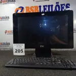 LOTE 205 - 01 COMPUTADOR ALL IN ONE. (NO ESTADO) ATENÇÃO! FAZER A VISITAÇÃO ANTES DE ARREMATAR, NÃO SABEMOS SE FUNCIONA. LEILÃO NÃO TEM GARANTIA E NEM DEVOLUÇÃO, SUJEITO A POSSÍVEIS AVARIAS VISÍVEIS/OCULTAS E/OU AUSÊNCIA DE COMPONENTES.