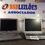 LOTE 290 - 02 NOTEBOOK’S MARCAS E MODELOS DIVERSOS. (NO ESTADO) ATENÇÃO! FAZER A VISITAÇÃO ANTES DE ARREMATAR, NÃO SABEMOS SE FUNCIONA. LEILÃO NÃO TEM GARANTIA E NEM DEVOLUÇÃO, SUJEITO A POSSÍVEIS AVARIAS VISÍVEIS/OCULTAS E/OU AUSÊNCIA DE COMPONENTES.