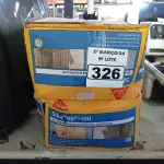 LOTE 326 - 02 CAIXAS DE SIKA TOP-100, REVESTIMENTO IMPERMEABILIZANTE SEMI-FLEXIVEL. (NO ESTADO) ATENÇÃO! FAZER A VISITAÇÃO ANTES DE ARREMATAR, NÃO SABEMOS SE FUNCIONA. LEILÃO NÃO TEM GARANTIA E NEM DEVOLUÇÃO, SUJEITO A POSSÍVEIS AVARIAS VISÍVEIS/OCULTAS E/OU AUSÊNCIA DE COMPONENTES.
