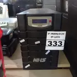 LOTE 333 - 01 NOBREAK NHS 3000VA. (NO ESTADO) ATENÇÃO! FAZER A VISITAÇÃO ANTES DE ARREMATAR, NÃO SABEMOS SE FUNCIONA. LEILÃO NÃO TEM GARANTIA E NEM DEVOLUÇÃO, SUJEITO A POSSÍVEIS AVARIAS VISÍVEIS/OCULTAS E/OU AUSÊNCIA DE COMPONENTES.