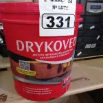 LOTE 331 - 01 BALDE DE DRYKOVEDA, ADITIVO IMPERMEABILIZANTE PARA CONCRETO E ARGAMASSA. (NO ESTADO) ATENÇÃO! FAZER A VISITAÇÃO ANTES DE ARREMATAR, NÃO SABEMOS SE FUNCIONA. LEILÃO NÃO TEM GARANTIA E NEM DEVOLUÇÃO, SUJEITO A POSSÍVEIS AVARIAS VISÍVEIS/OCULTAS E/OU AUSÊNCIA DE COMPONENTES.