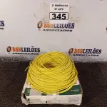 LOTE 345 - 02 ROLOS DE CABO FLEXÍVEL 2,5MM. (NO ESTADO) ATENÇÃO! FAZER A VISITAÇÃO ANTES DE ARREMATAR, NÃO SABEMOS SE FUNCIONA. LEILÃO NÃO TEM GARANTIA E NEM DEVOLUÇÃO, SUJEITO A POSSÍVEIS AVARIAS VISÍVEIS/OCULTAS E/OU AUSÊNCIA DE COMPONENTES.