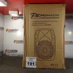 LOTE 191 - 01 CAIXA DE SOM PASSIVA PRO ÁUDIO PX-12. (NO ESTADO) ATENÇÃO! FAZER A VISITAÇÃO ANTES DE ARREMATAR, NÃO SABEMOS SE FUNCIONA. LEILÃO NÃO TEM GARANTIA E NEM DEVOLUÇÃO, SUJEITO A POSSÍVEIS AVARIAS VISÍVEIS/OCULTAS E/OU AUSÊNCIA DE COMPONENTES.