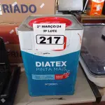 LOTE 217 - 01 LATA DE TINTA IQUINE DIATEX PINTA MAIS 18L COR CAMARÃO. (NO ESTADO) ATENÇÃO! FAZER A VISITAÇÃO ANTES DE ARREMATAR, NÃO SABEMOS SE FUNCIONA. LEILÃO NÃO TEM GARANTIA E NEM DEVOLUÇÃO, SUJEITO A POSSÍVEIS AVARIAS VISÍVEIS/OCULTAS E/OU AUSÊNCIA DE COMPONENTES.