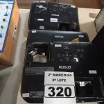 LOTE 320 - 04 PROJETORES MULTIMIDIA MARCAS E MODELOS DIVERSOS PARA RETIRADA DE PEÇAS. (NO ESTADO) ATENÇÃO! FAZER A VISITAÇÃO ANTES DE ARREMATAR, NÃO SABEMOS SE FUNCIONA. LEILÃO NÃO TEM GARANTIA E NEM DEVOLUÇÃO, SUJEITO A POSSÍVEIS AVARIAS VISÍVEIS/OCULTAS E/OU AUSÊNCIA DE COMPONENTES.
