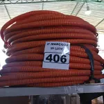 LOTE 406 - 02 ROLOS DE MANGUEIRA CORRUGADA. (NO ESTADO) ATENÇÃO! FAZER A VISITAÇÃO ANTES DE ARREMATAR, NÃO SABEMOS SE FUNCIONA. LEILÃO NÃO TEM GARANTIA E NEM DEVOLUÇÃO, SUJEITO A POSSÍVEIS AVARIAS VISÍVEIS/OCULTAS E/OU AUSÊNCIA DE COMPONENTES.