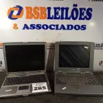 LOTE 285 - 02 NOTEBOOK’S MARCAS E MODELOS DIVERSOS. (NO ESTADO) ATENÇÃO! FAZER A VISITAÇÃO ANTES DE ARREMATAR, NÃO SABEMOS SE FUNCIONA. LEILÃO NÃO TEM GARANTIA E NEM DEVOLUÇÃO, SUJEITO A POSSÍVEIS AVARIAS VISÍVEIS/OCULTAS E/OU AUSÊNCIA DE COMPONENTES.