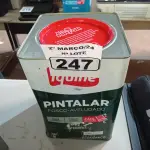 LOTE 247 - 01 LATA DE TINTA IQUINE PINTALAR FOSCO AVELUDADO 18L NA COR VERDE PISCINA. (NO ESTADO) ATENÇÃO! FAZER A VISITAÇÃO ANTES DE ARREMATAR, NÃO SABEMOS SE FUNCIONA. LEILÃO NÃO TEM GARANTIA E NEM DEVOLUÇÃO, SUJEITO A POSSÍVEIS AVARIAS VISÍVEIS/OCULTAS E/OU AUSÊNCIA DE COMPONENTES.