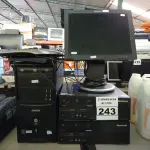 LOTE 243 - 03 CPU’S, 02 TECLADOS E 01 MONITOR. (NO ESTADO) ATENÇÃO! FAZER A VISITAÇÃO ANTES DE ARREMATAR, NÃO SABEMOS SE FUNCIONA. LEILÃO NÃO TEM GARANTIA E NEM DEVOLUÇÃO, SUJEITO A POSSÍVEIS AVARIAS VISÍVEIS/OCULTAS E/OU AUSÊNCIA DE COMPONENTES.