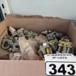 LOTE 343 - 01 LOTE COM VÁRIOS CLIPS PARA CABO DE AÇO. (NO ESTADO) ATENÇÃO! FAZER A VISITAÇÃO ANTES DE ARREMATAR, NÃO SABEMOS SE FUNCIONA. LEILÃO NÃO TEM GARANTIA E NEM DEVOLUÇÃO, SUJEITO A POSSÍVEIS AVARIAS VISÍVEIS/OCULTAS E/OU AUSÊNCIA DE COMPONENTES.