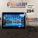 LOTE 294 - 01 TABLET SAMSUNG TAB2 TELA 10.1” COM CABO. (NO ESTADO) ATENÇÃO! FAZER A VISITAÇÃO ANTES DE ARREMATAR, NÃO SABEMOS SE FUNCIONA. LEILÃO NÃO TEM GARANTIA E NEM DEVOLUÇÃO, SUJEITO A POSSÍVEIS AVARIAS VISÍVEIS/OCULTAS E/OU AUSÊNCIA DE COMPONENTES.