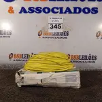LOTE 345 - 02 ROLOS DE CABO FLEXÍVEL 2,5MM. (NO ESTADO) ATENÇÃO! FAZER A VISITAÇÃO ANTES DE ARREMATAR, NÃO SABEMOS SE FUNCIONA. LEILÃO NÃO TEM GARANTIA E NEM DEVOLUÇÃO, SUJEITO A POSSÍVEIS AVARIAS VISÍVEIS/OCULTAS E/OU AUSÊNCIA DE COMPONENTES.