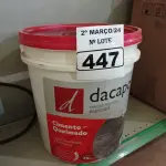 LOTE 447 - 01 BALDE DE CIMENTO QUEIMADO DACAPÓ 25KG. (NO ESTADO) ATENÇÃO! FAZER A VISITAÇÃO ANTES DE ARREMATAR, NÃO SABEMOS SE FUNCIONA. LEILÃO NÃO TEM GARANTIA E NEM DEVOLUÇÃO, SUJEITO A POSSÍVEIS AVARIAS VISÍVEIS/OCULTAS E/OU AUSÊNCIA DE COMPONENTES.