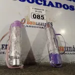 LOTE 085 - 02 GUARDA-CHUVAS PEQUENOS. (NO ESTADO) ATENÇÃO! FAZER A VISITAÇÃO ANTES DE ARREMATAR, NÃO SABEMOS SE FUNCIONA. LEILÃO NÃO TEM GARANTIA E NEM DEVOLUÇÃO, SUJEITO A POSSÍVEIS AVARIAS VISÍVEIS/OCULTAS E/OU AUSÊNCIA DE COMPONENTES.