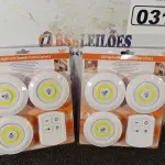 LOTE 031 - 02 KIT’S DE LÂMPADAS DE LED COM CONTROLE REMOTO. (NO ESTADO) ATENÇÃO! FAZER A VISITAÇÃO ANTES DE ARREMATAR, NÃO SABEMOS SE FUNCIONA. LEILÃO NÃO TEM GARANTIA E NEM DEVOLUÇÃO, SUJEITO A POSSÍVEIS AVARIAS VISÍVEIS/OCULTAS E/OU AUSÊNCIA DE COMPONENTES.