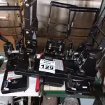 LOTE 129 - 05 PERFURADORES DE FOLHAS E 02 GUILHOTINAS DE MESA. (NO ESTADO) ATENÇÃO! FAZER A VISITAÇÃO ANTES DE ARREMATAR, NÃO SABEMOS SE FUNCIONA. LEILÃO NÃO TEM GARANTIA E NEM DEVOLUÇÃO, SUJEITO A POSSÍVEIS AVARIAS VISÍVEIS/OCULTAS E/OU AUSÊNCIA DE COMPONENTES.