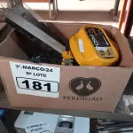 LOTE 181 - 01 TALHA MANUAL DE CORRENTE 1T 5M DE ELEVAÇÃO CSM. (NO ESTADO) ATENÇÃO! FAZER A VISITAÇÃO ANTES DE ARREMATAR, NÃO SABEMOS SE FUNCIONA. LEILÃO NÃO TEM GARANTIA E NEM DEVOLUÇÃO, SUJEITO A POSSÍVEIS AVARIAS VISÍVEIS/OCULTAS E/OU AUSÊNCIA DE COMPONENTES.