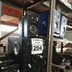 LOTE 204 - 01 SUBWOOFER E 05 CAIXINHAS DE SOM. (NO ESTADO) ATENÇÃO! FAZER A VISITAÇÃO ANTES DE ARREMATAR, NÃO SABEMOS SE FUNCIONA. LEILÃO NÃO TEM GARANTIA E NEM DEVOLUÇÃO, SUJEITO A POSSÍVEIS AVARIAS VISÍVEIS/OCULTAS E/OU AUSÊNCIA DE COMPONENTES.