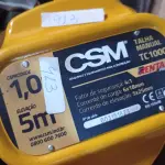 LOTE 181 - 01 TALHA MANUAL DE CORRENTE 1T 5M DE ELEVAÇÃO CSM. (NO ESTADO) ATENÇÃO! FAZER A VISITAÇÃO ANTES DE ARREMATAR, NÃO SABEMOS SE FUNCIONA. LEILÃO NÃO TEM GARANTIA E NEM DEVOLUÇÃO, SUJEITO A POSSÍVEIS AVARIAS VISÍVEIS/OCULTAS E/OU AUSÊNCIA DE COMPONENTES.